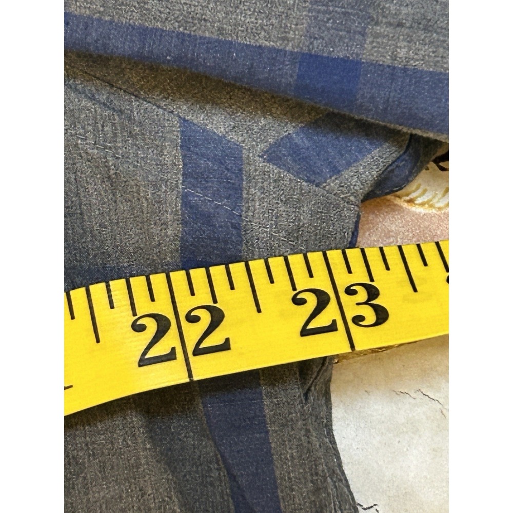 Untuckit Blue Plaid Long-Sleeve Shirt - Picture 3 of 6